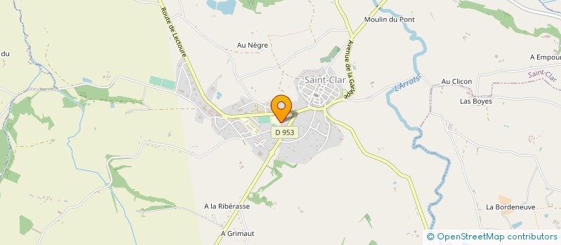 localisation de l'entreprise MONSIEUR FRANCIS LARUE  CADEILHAN