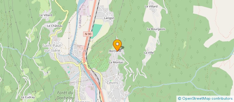 localisation de l'entreprise MONSIEUR FRANCIS LASSIAZ  CEVINS