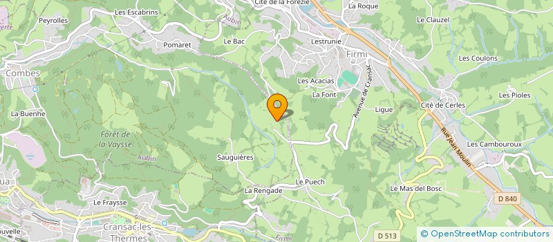 localisation de l'entreprise MONSIEUR FRANCIS LAURENS  AUBIN