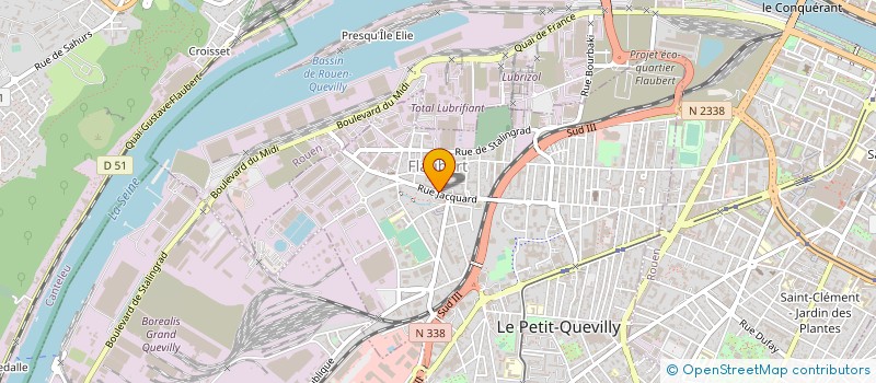 localisation de l'entreprise MONSIEUR FRANCIS LAURENT  LE PETIT-QUEVILLY