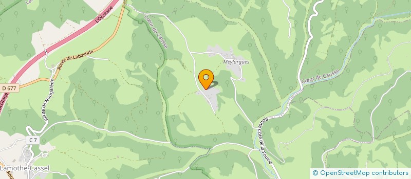 localisation de l'entreprise MONSIEUR FRANCIS LAVERGNE  COEUR DE CAUSSE