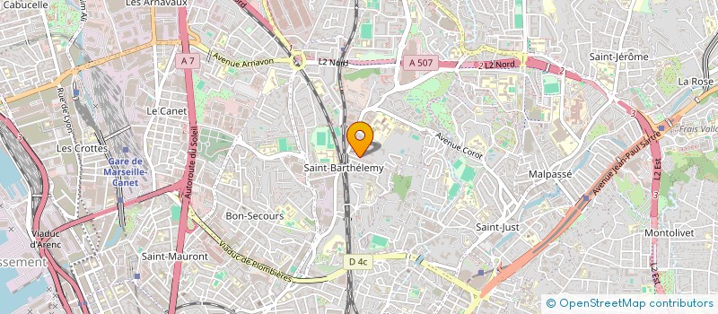 localisation de l'entreprise MONSIEUR FRANCIS LE BRAS  MARSEILLE