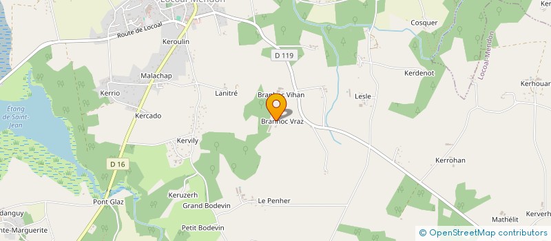 localisation de l'entreprise MONSIEUR FRANCIS LE LAN  LOCOAL-MENDON