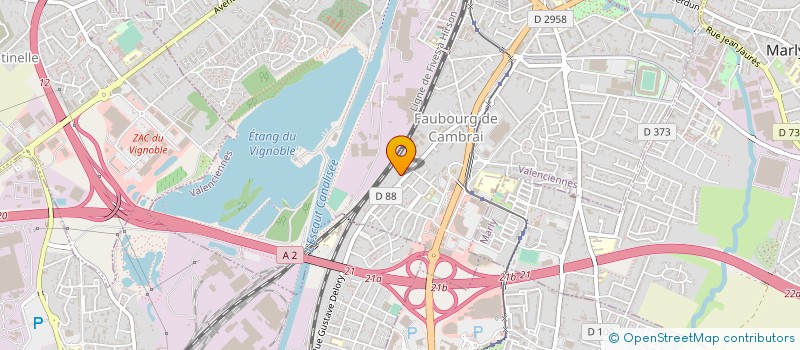 localisation de l'entreprise MONSIEUR FRANCIS LECAT à VALENCIENNES