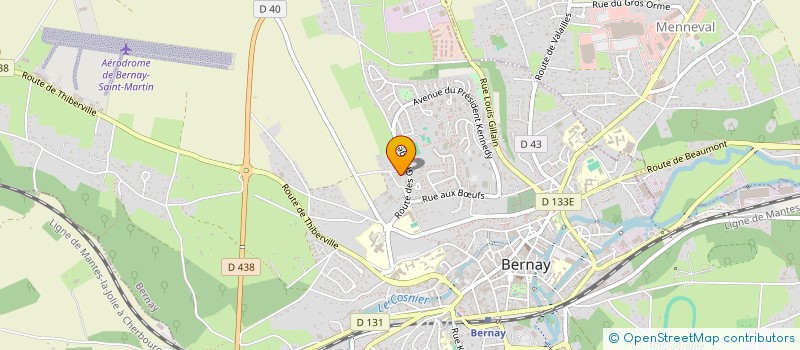 localisation de l'entreprise MONSIEUR FRANCIS LECOUTEUX  BERNAY