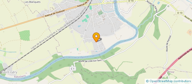 localisation de l'entreprise MONSIEUR FRANCIS LEDENT à LISLE-SUR-TARN