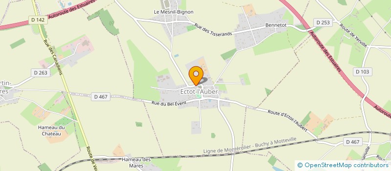 localisation de l'entreprise MONSIEUR FRANCIS LEFEVRE  CRIQUETOT-SUR-OUVILLE