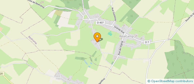 localisation de l'entreprise MONSIEUR FRANCIS LEFORT  REALCAMP