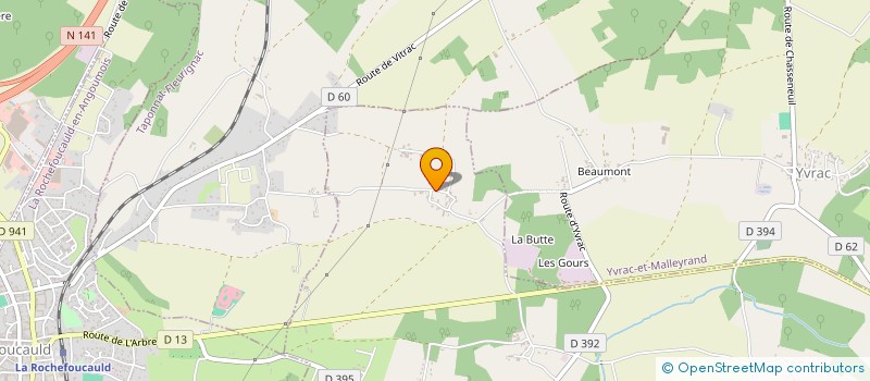 localisation de l'entreprise MONSIEUR FRANCIS LEGE à LA ROCHEFOUCAULD-EN-ANGOUMOIS