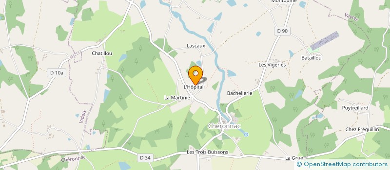 localisation de l'entreprise MONSIEUR FRANCIS LEGER à CHERONNAC