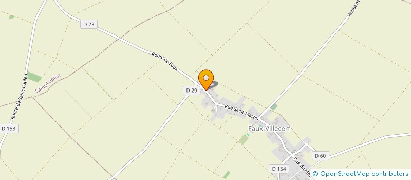 localisation de l'entreprise MONSIEUR FRANCIS LEGRAND  FAUX-VILLECERF