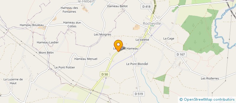 localisation de l'entreprise MONSIEUR FRANCIS LELIEPAULT à ROCHEVILLE