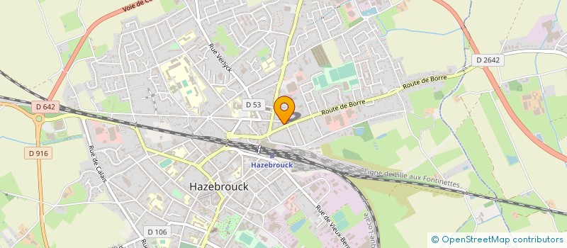 localisation de l'entreprise MONSIEUR FRANCIS LEMAITRE  HAZEBROUCK