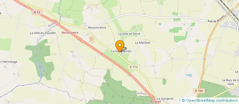 localisation de l'entreprise MONSIEUR FRANCIS LEROUX à CAULNES