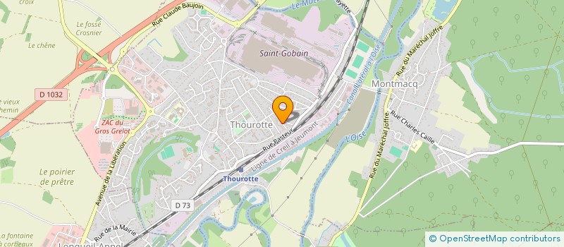 localisation de l'entreprise MONSIEUR FRANCIS LESAGE  THOUROTTE