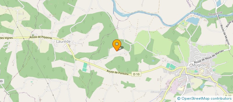 localisation de l'entreprise MONSIEUR FRANCIS LESBARRERES  MUGRON