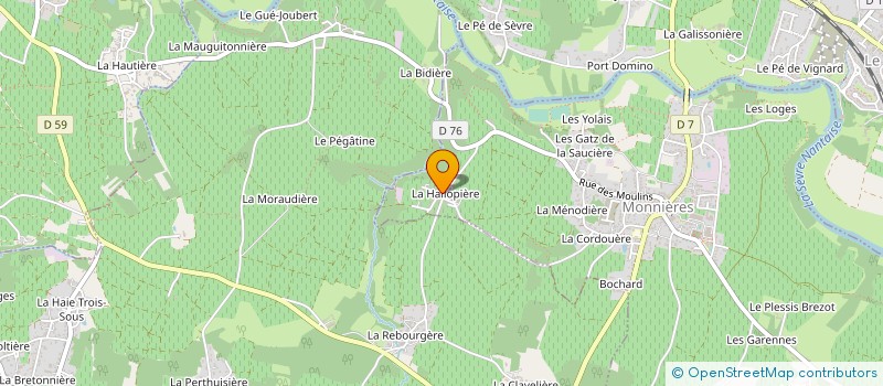 localisation de l'entreprise MONSIEUR FRANCIS LEVEQUE à MONNIERES
