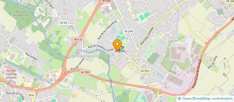 localisation de l'entreprise MONSIEUR FRANCIS LEVIEL  HEM