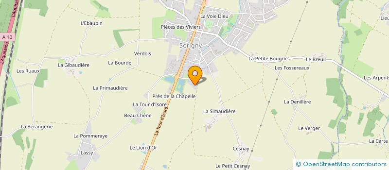 localisation de l'entreprise MONSIEUR FRANCIS LIEGEY  SORIGNY