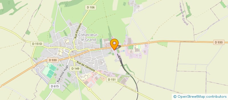 localisation de l'entreprise MONSIEUR FRANCIS LOEUILLET  CREVECUR-LE-GRAND