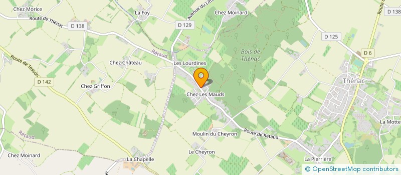 localisation de l'entreprise MONSIEUR FRANCIS LOUBAT  THENAC