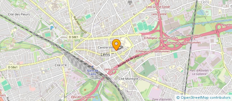 localisation de l'entreprise MONSIEUR FRANCIS LOYAL  LENS