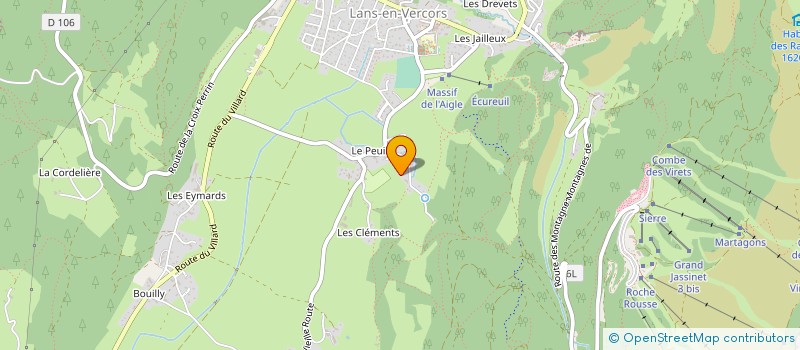 localisation de l'entreprise MONSIEUR FRANCIS LUGIEZ  LANS-EN-VERCORS