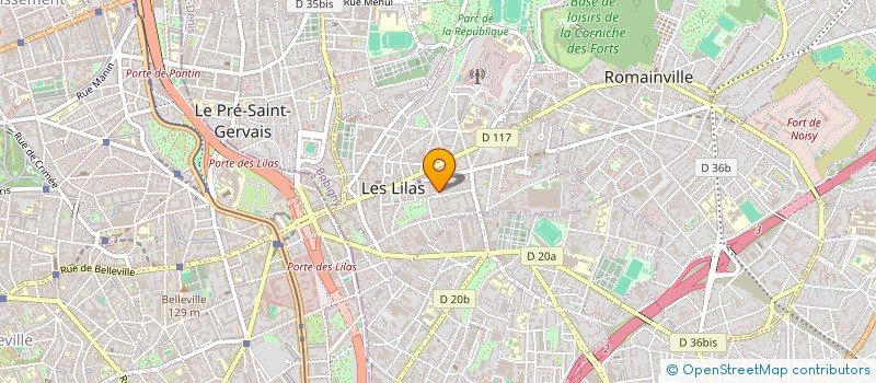 localisation de l'entreprise MONSIEUR FRANCIS LUGUET à LES LILAS