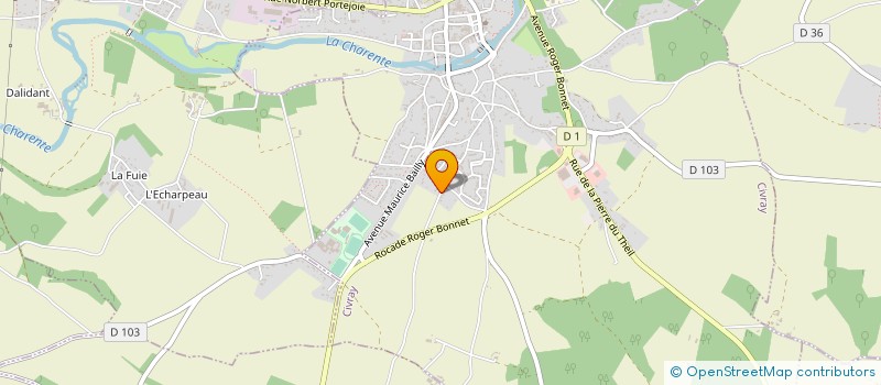 localisation de l'entreprise MONSIEUR FRANCIS MAGNAIN  CIVRAY