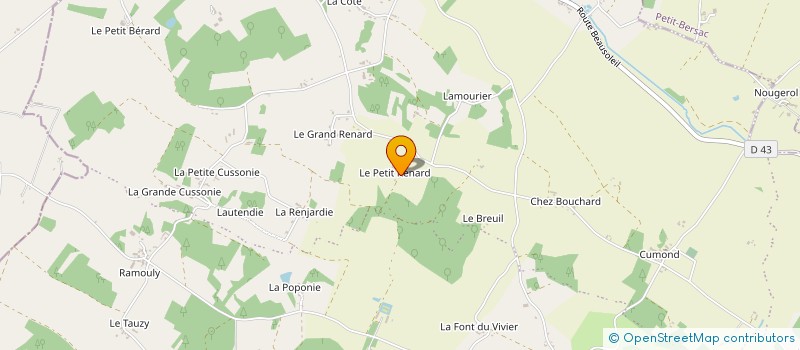 localisation de l'entreprise MONSIEUR FRANCIS MAGNE  SAINT PRIVAT EN PERIGORD