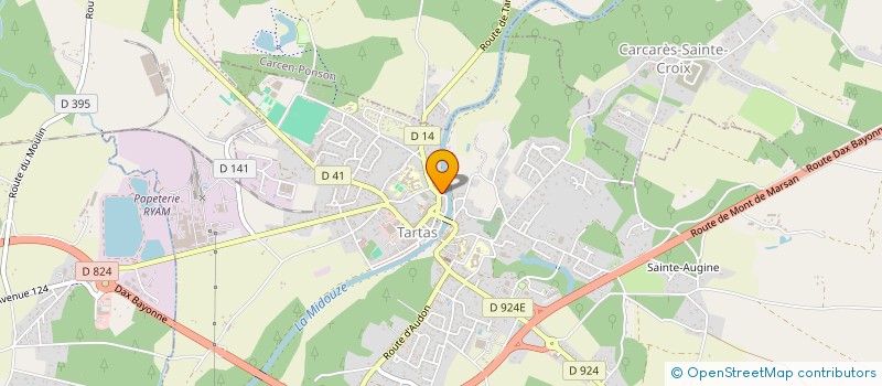 localisation de l'entreprise MONSIEUR FRANCIS MALEVAL  TARTAS