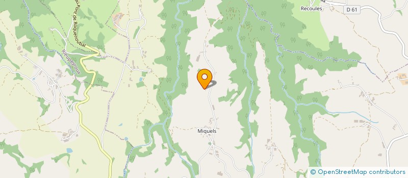 localisation de l'entreprise MONSIEUR FRANCIS MALRIEU  RIEUPEYROUX