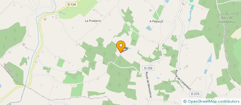 localisation de l'entreprise MONSIEUR FRANCIS MARBOUTIN  MONBAHUS