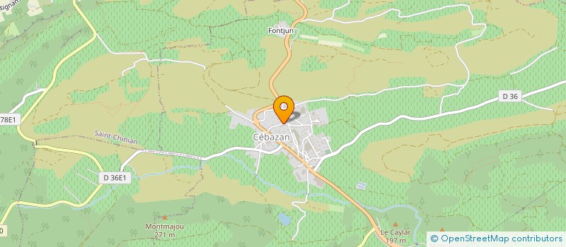 localisation de l'entreprise MONSIEUR FRANCIS MARCOU  CEBAZAN