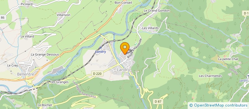 localisation de l'entreprise MONSIEUR FRANCIS MARECHAL à LA PLAGNE TARENTAISE