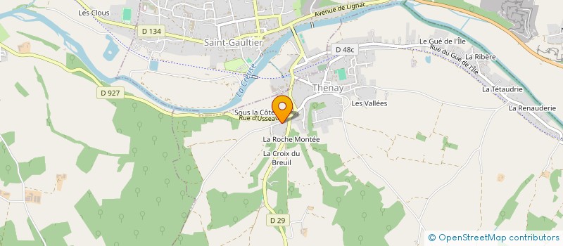 localisation de l'entreprise MONSIEUR FRANCIS MARTINET à THENAY