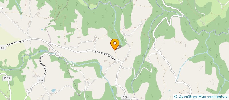 localisation de l'entreprise MONSIEUR FRANCIS MARTY  LAPARROUQUIAL