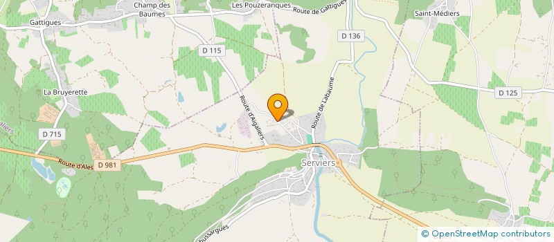 localisation de l'entreprise MONSIEUR FRANCIS MAZIER à SERVIERS-ET-LABAUME