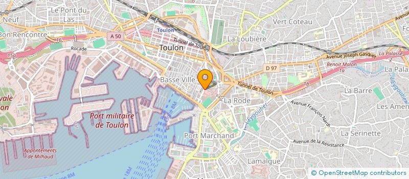 localisation de l'entreprise MONSIEUR FRANCIS MEHAYE  TOULON