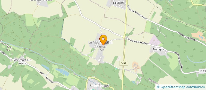 localisation de l'entreprise MONSIEUR FRANCIS MENARD  SAINT-FORGET