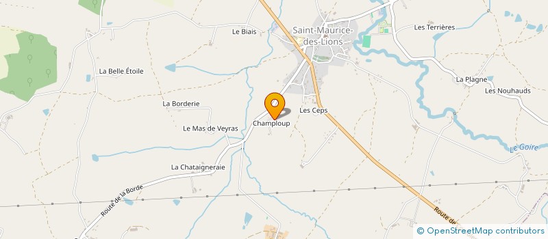 localisation de l'entreprise MONSIEUR FRANCIS MERLAUD à SAINT-MAURICE-DES-LIONS
