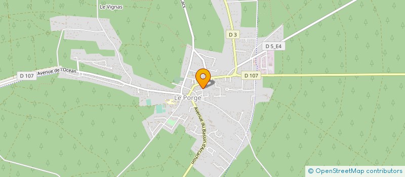 localisation de l'entreprise MONSIEUR FRANCIS MEYNIEU à LE PORGE