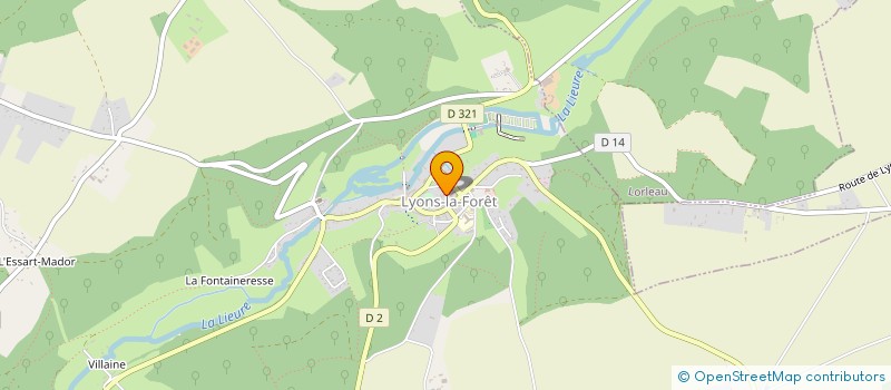 localisation de l'entreprise MONSIEUR FRANCIS MICHEL  LYONS-LA-FORET