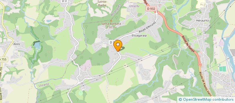 localisation de l'entreprise MONSIEUR FRANCIS MICHELENA  USTARITZ