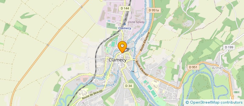 localisation de l'entreprise MONSIEUR FRANCIS MILLIOT à CLAMECY