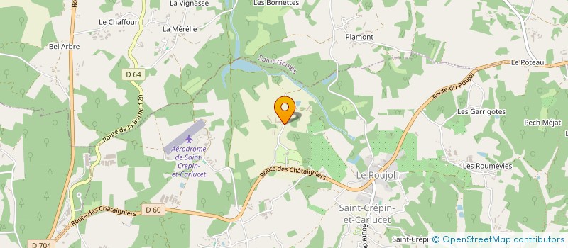localisation de l'entreprise MONSIEUR FRANCIS MINARD à SAINT CREPIN ET CARLUCET
