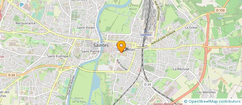 localisation de l'entreprise MONSIEUR FRANCIS MIOT  SAINTES