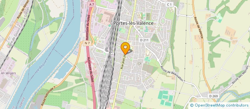 localisation de l'entreprise MONSIEUR FRANCIS MOLINES  PORTES-LES-VALENCE