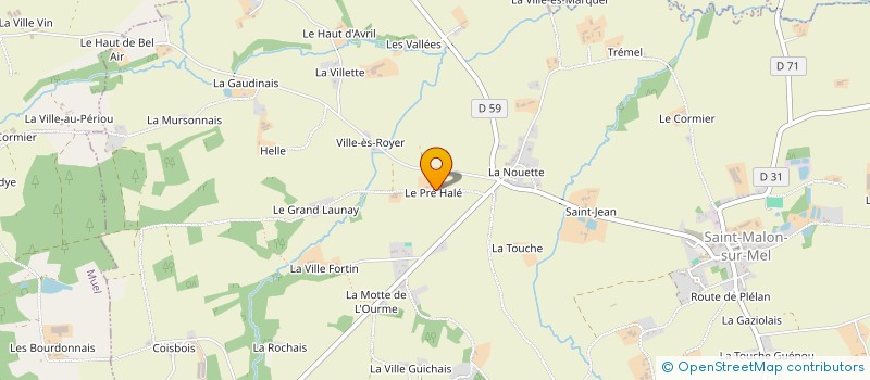 localisation de l'entreprise MONSIEUR FRANCIS MONNERAIS à SAINT-MALON-SUR-MEL