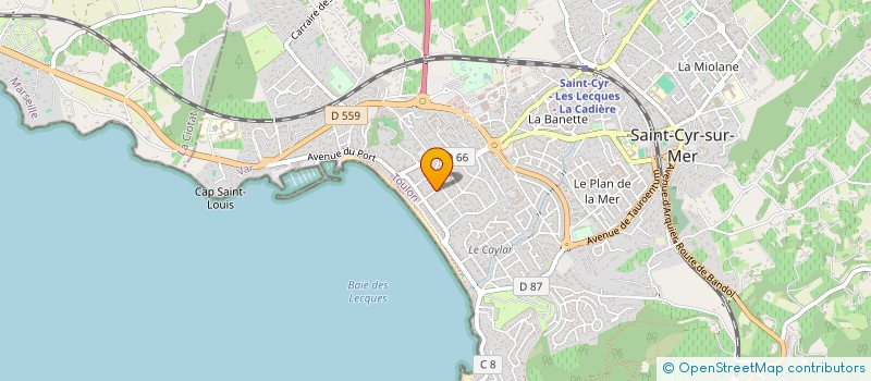 localisation de l'entreprise MONSIEUR FRANCIS MONTEIRO à SAINT-CYR-SUR-MER